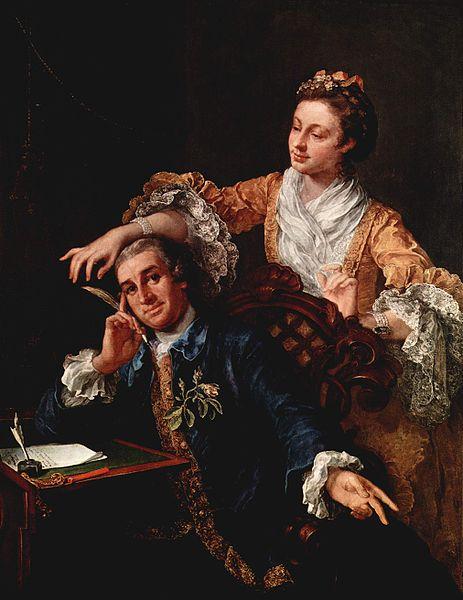 William Hogarth David Garrick with His Wife oil painting picture